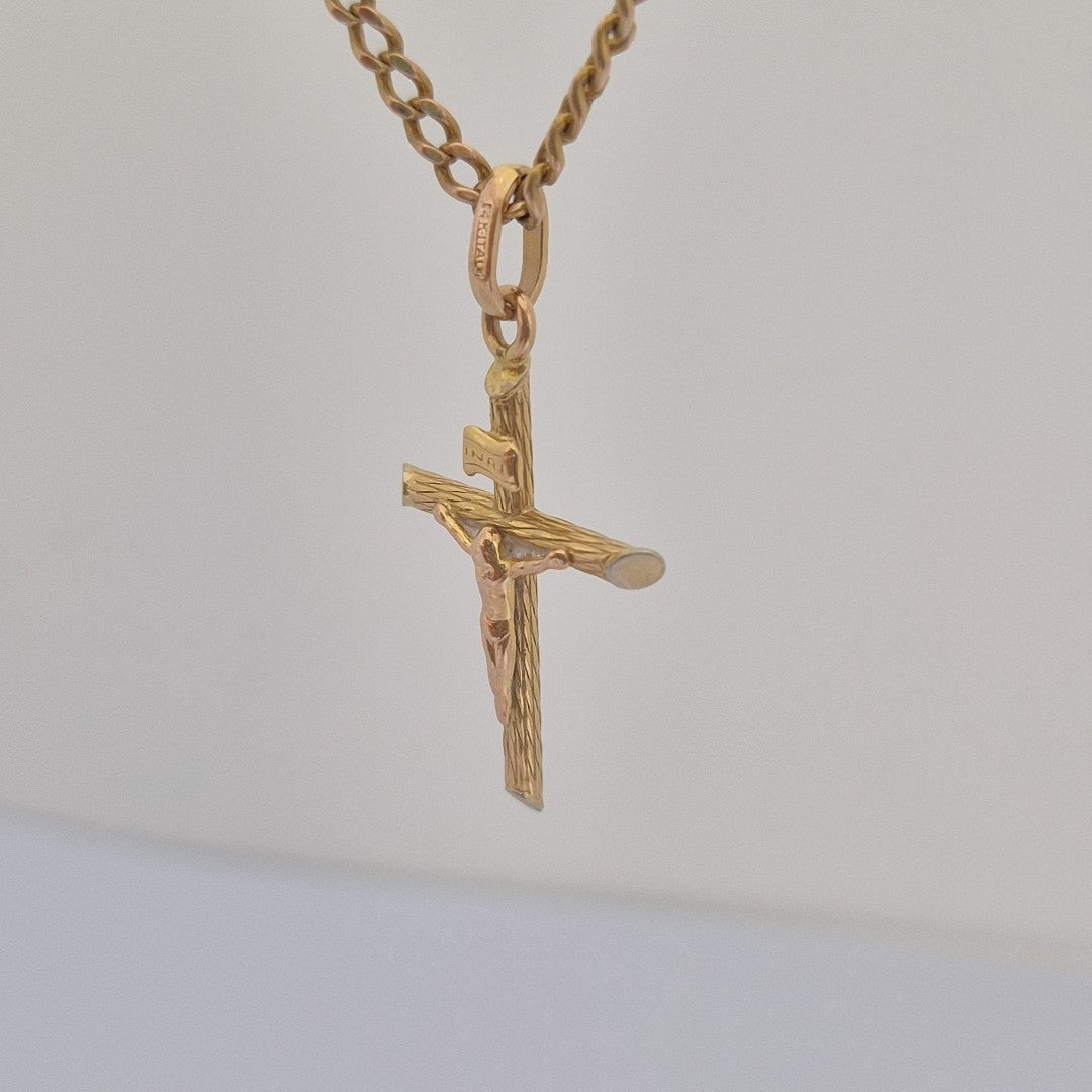CRUCIFIJO ORO 14 K 1.3 GRMS (SEMINUEVO)