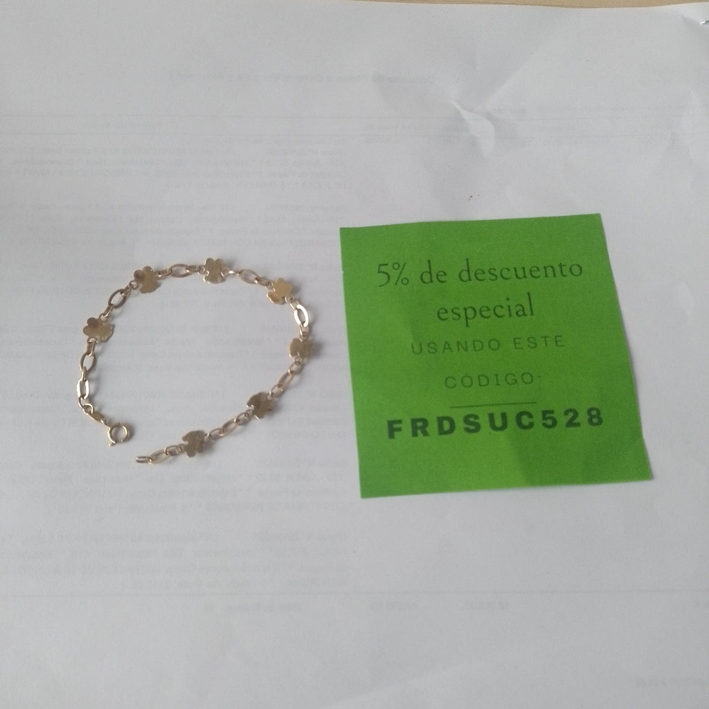PULSERA ORO 14 K 2.4 GRMS (SEMINUEVO)