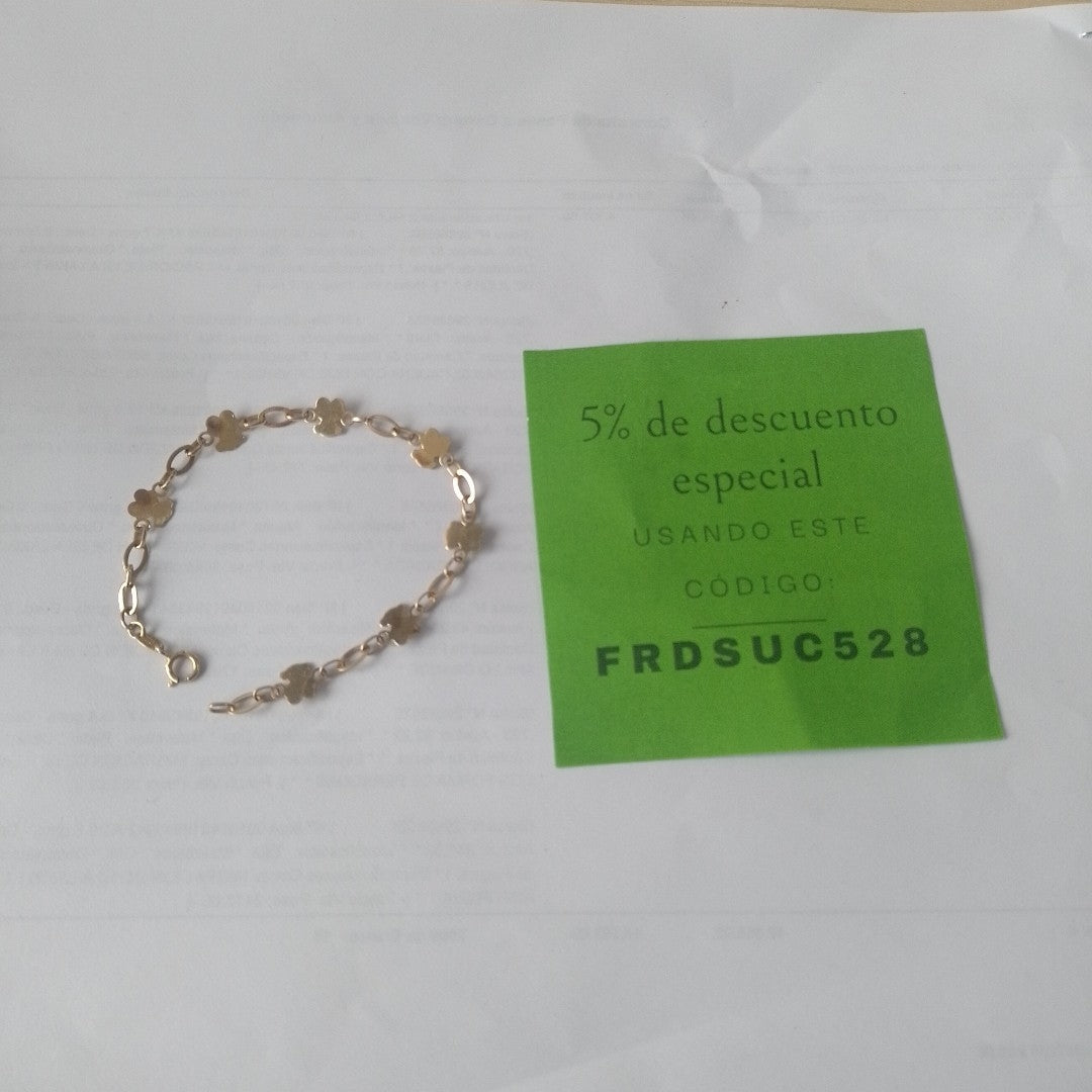 PULSERA ORO 14 K 2.4 GRMS (SEMINUEVO)