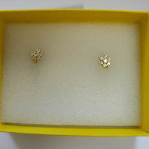 BROQUELES ORO 14K 1.2 (NUEVO)