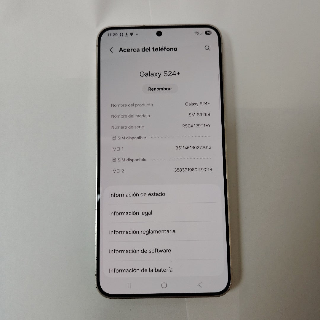 CELULAR SAMSUNG GALAXY S24 + SM-S926B (2024) 512 GB 12 GB RAM (SEMINUEVO)