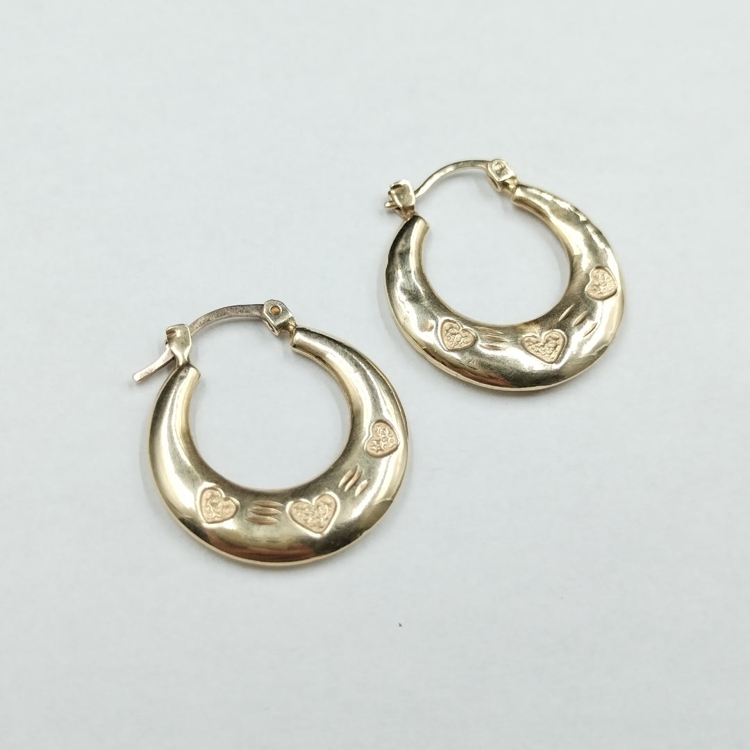 ARETES PAR ORO 14 K 2.3 GRMS (SEMINUEVO)