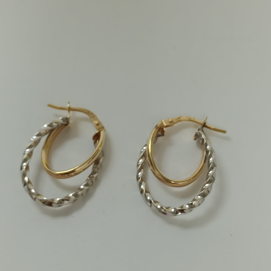 ARRACADAS PAR ORO 14 K 1.5 GRMS (SEMINUEVO)