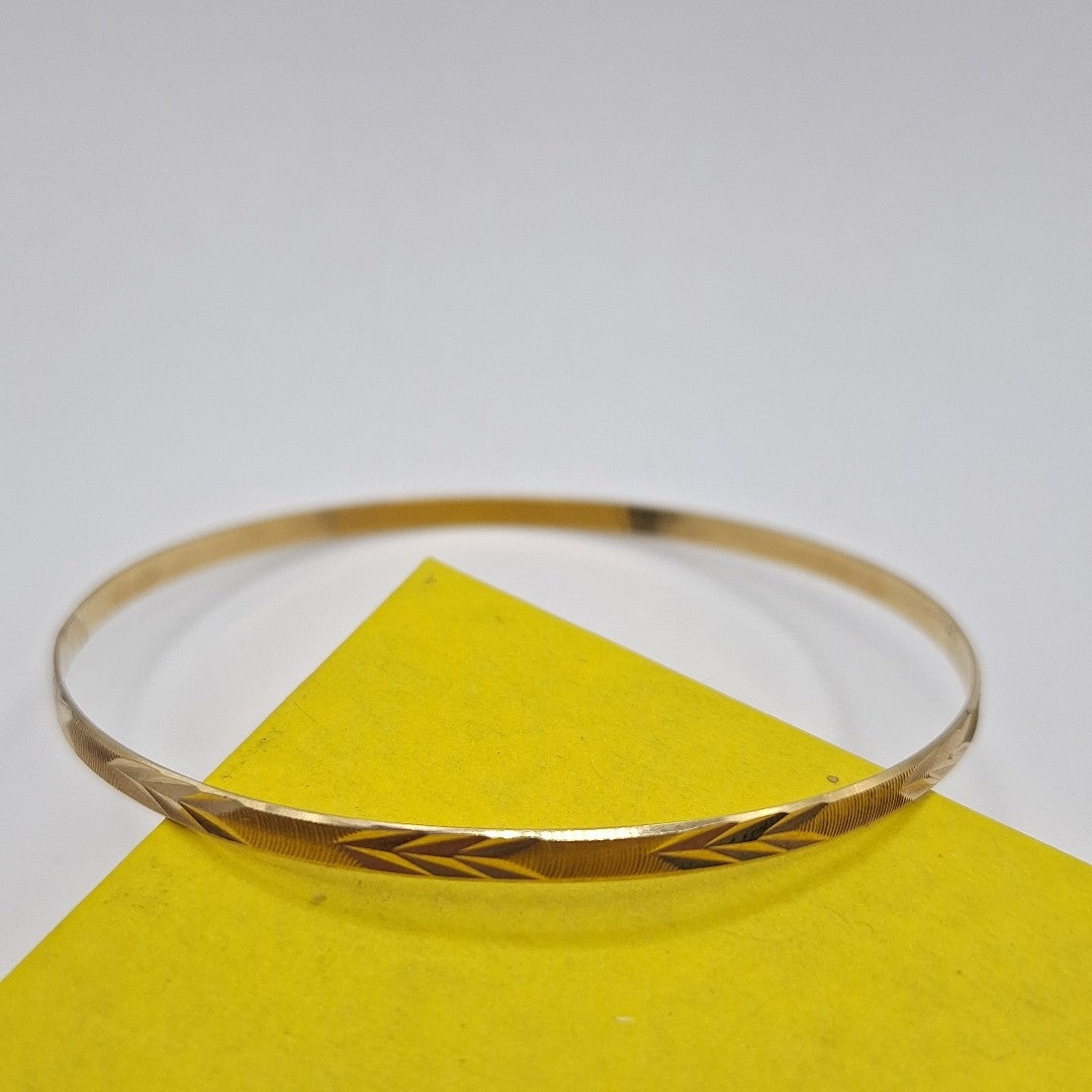 PULSERA RIGIDA ORO 14 K 5.6 GRMS (SEMINUEVO)