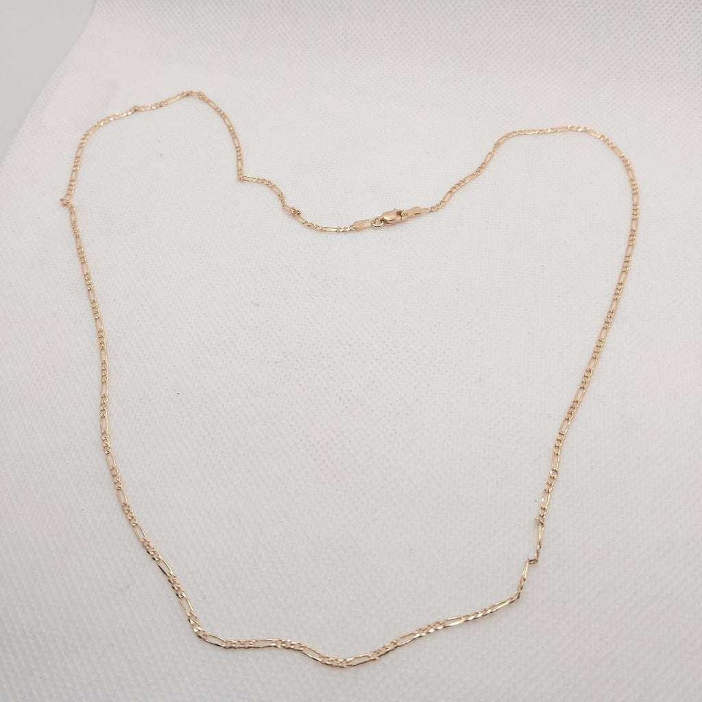 CADENAS 3X1 ORO 14K 55 CM 4 GR (NUEVO)