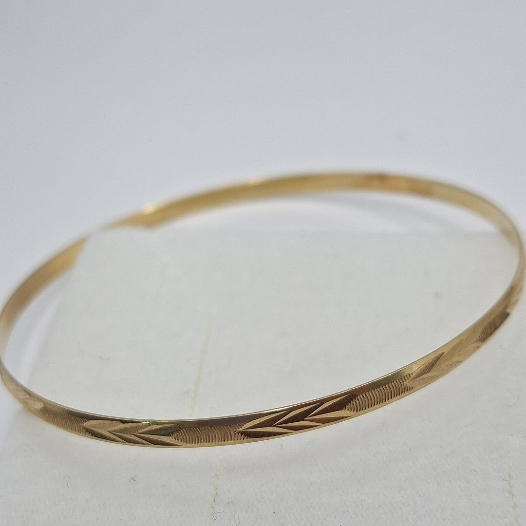 PULSERA RIGIDA ORO 14 K 5.4 GRMS (SEMINUEVO)