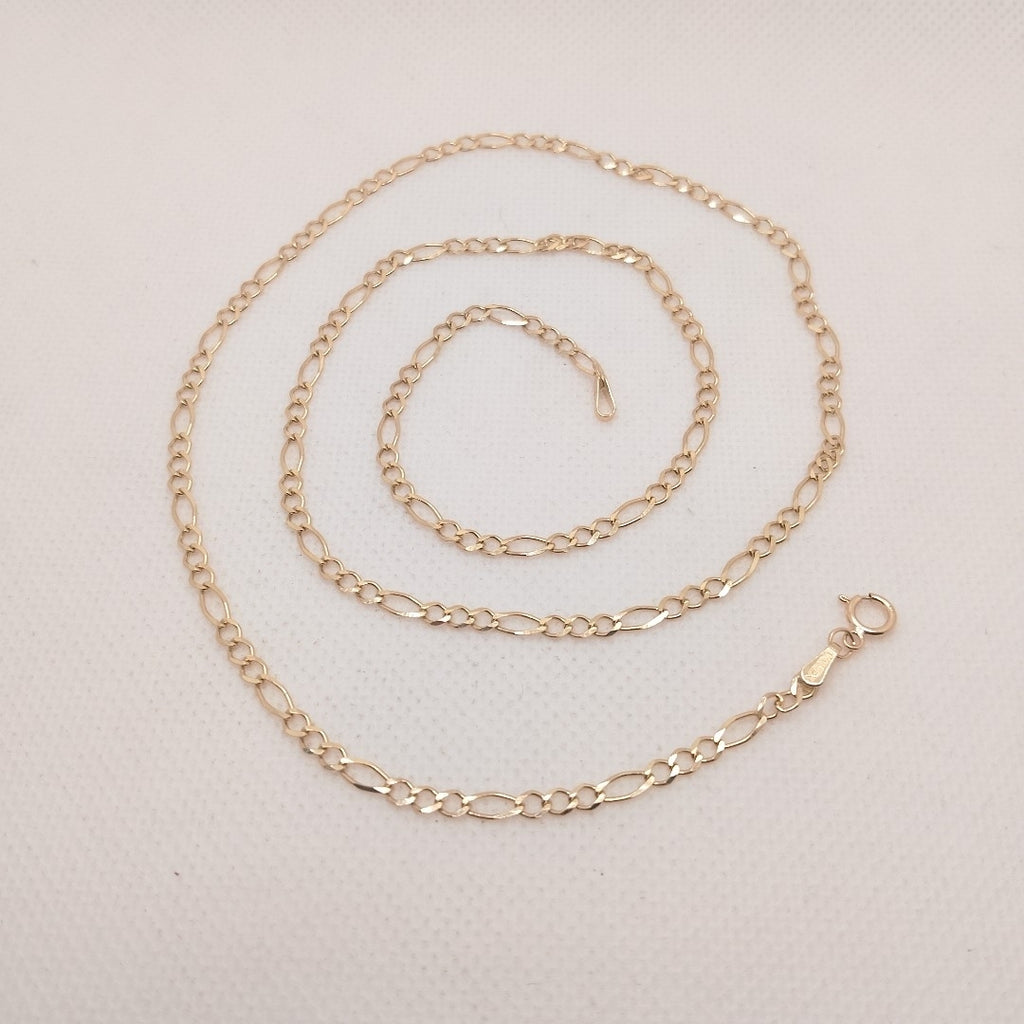 CADENAS TEJIDO 3X1 ORO 10K 60 CM 4.5 GR (NUEVO)