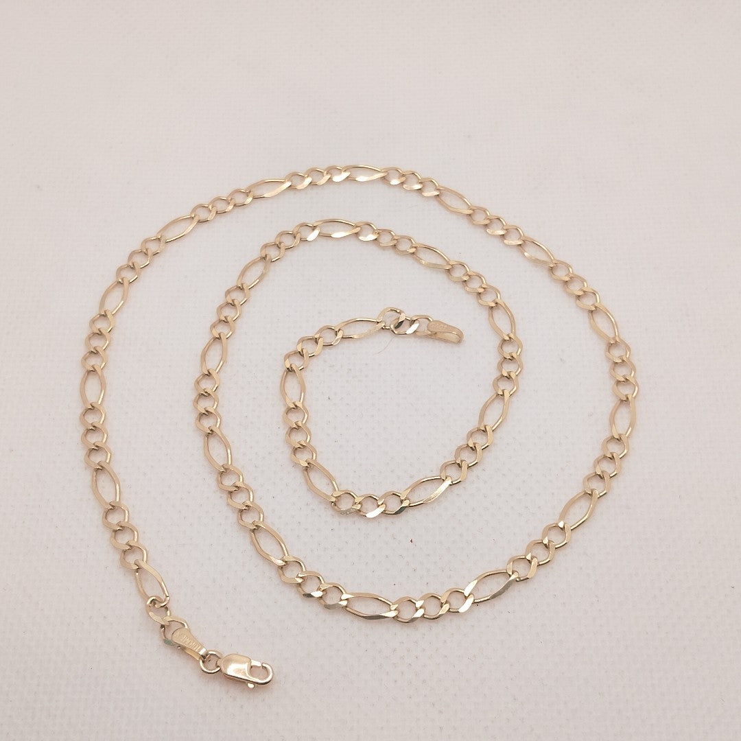 CADENAS TEJIDO 3X1 ORO 10K 50 CM 6.4 GR (NUEVO)