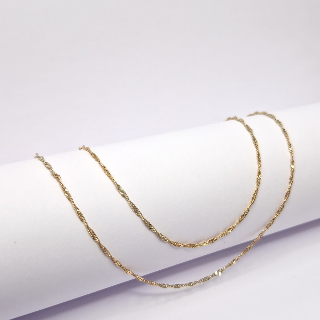 CADENA ORO COMBINADO 14 K 1,70 GRMS (SEMINUEVO)