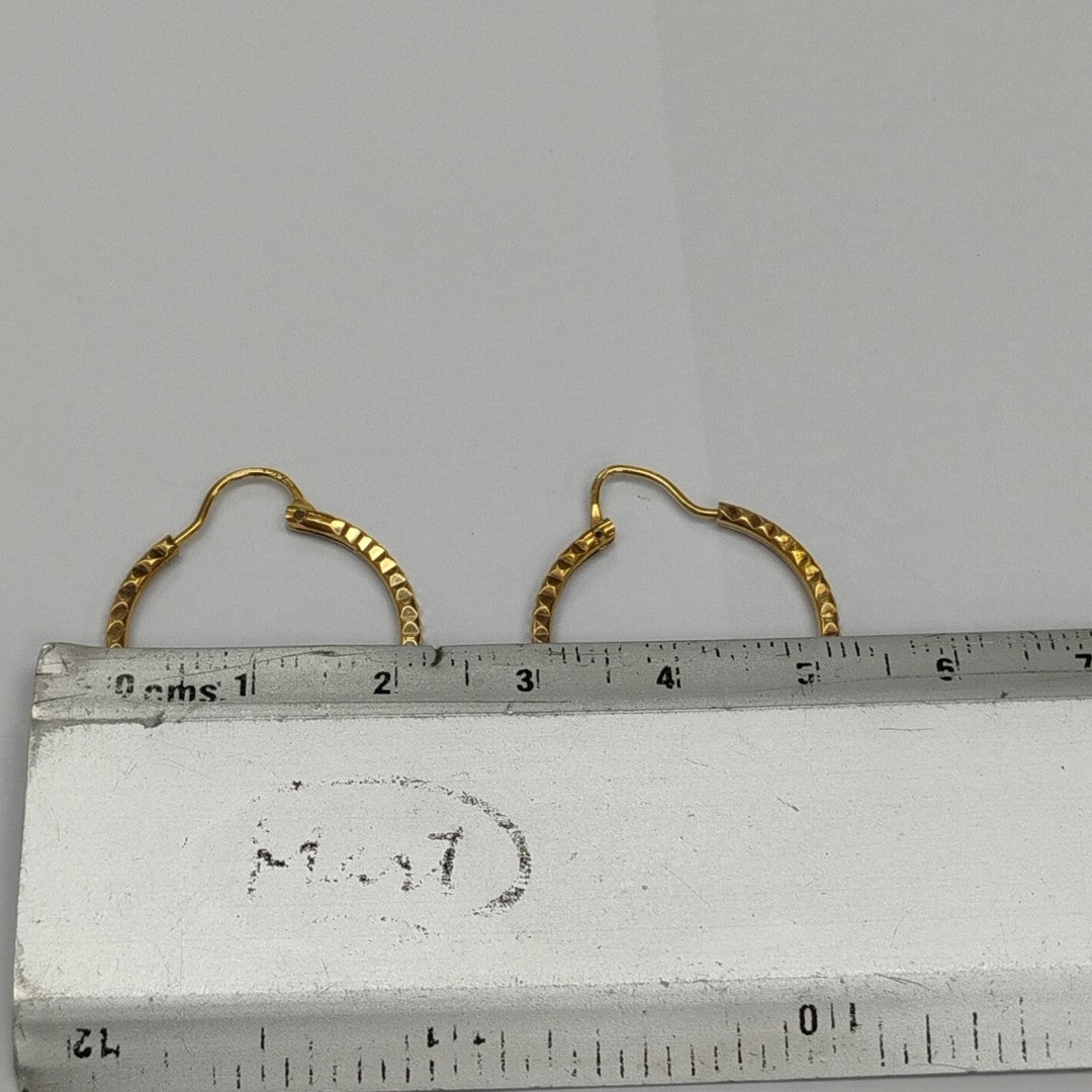 ARRACADAS PAR ORO 10 K 2 GRMS (SEMINUEVO)