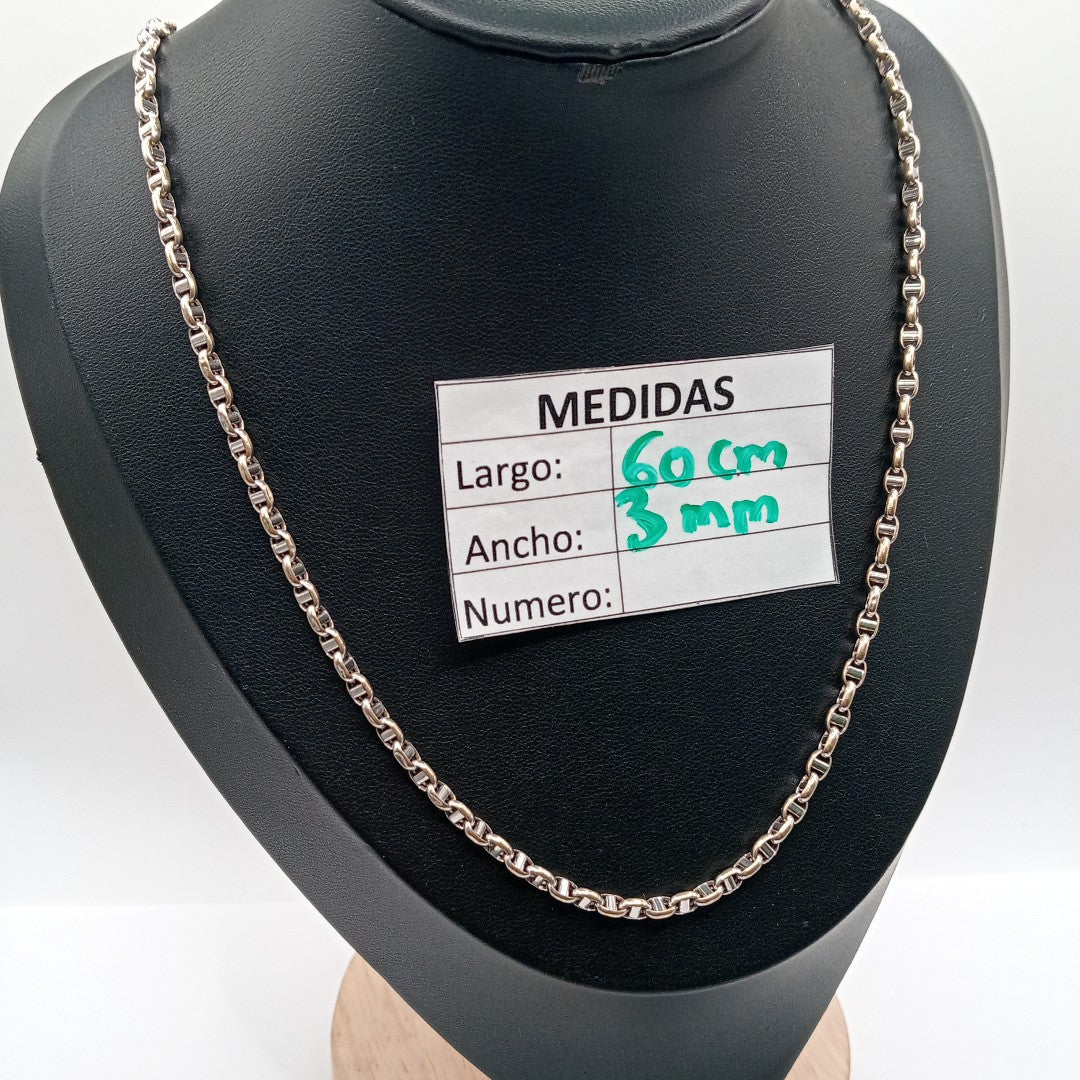 CADENA ORO BLANCO 14 K 8,90 GRMS (SEMINUEVO)