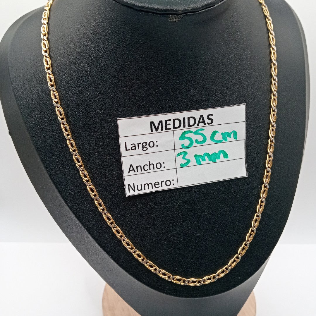 CADENA ORO,RODIADO 14 K 5,80 GRMS (SEMINUEVO)