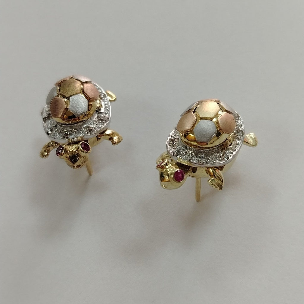 ARETES PAR ORO, ORO COMBINADO 10 K 11.1 GRMS (SEMINUEVO)