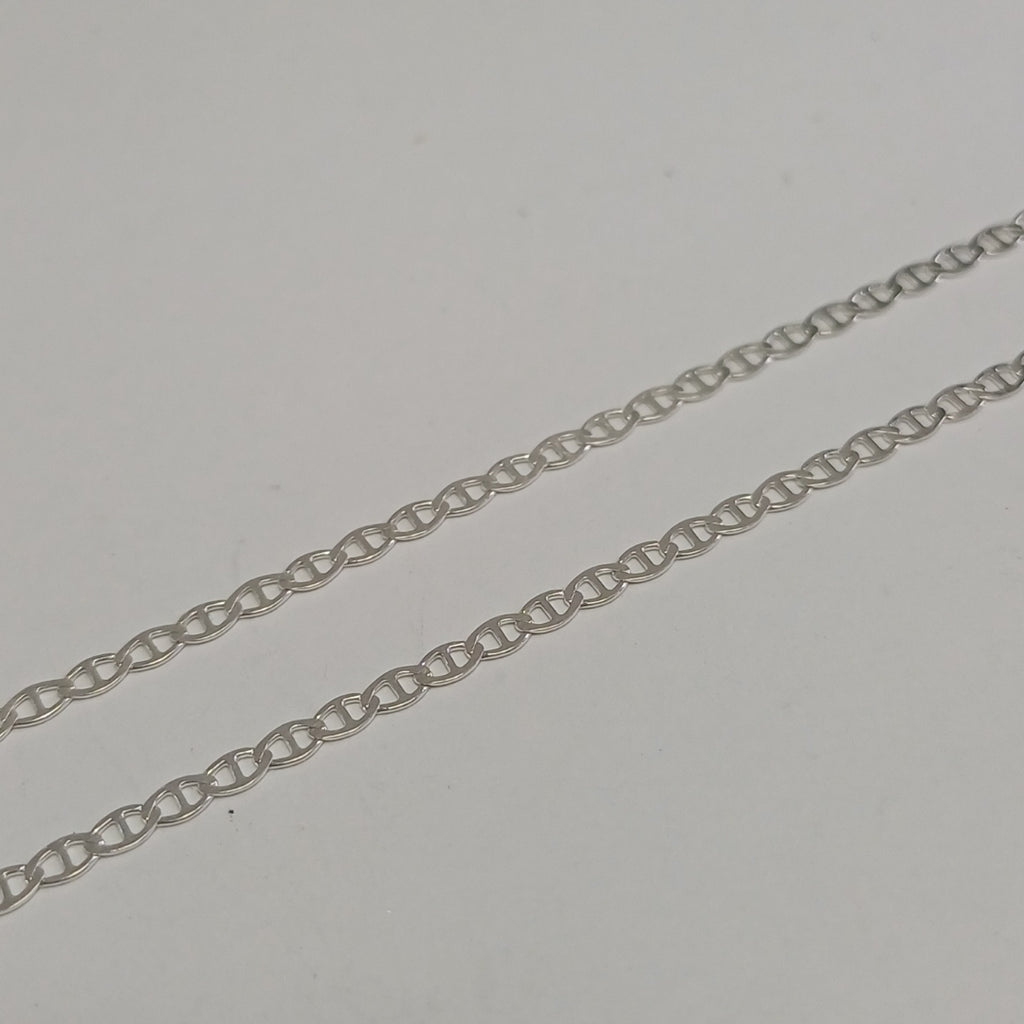 CADENA TEJIDO GUCHI PLATA .925 55 CM 3.2 GR (NUEVO)