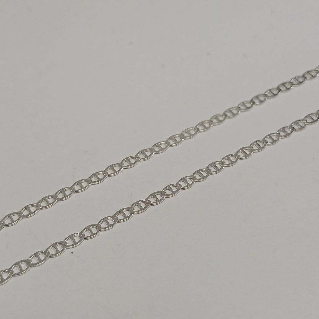 CADENA TEJIDO GUCHI PLATA .925 55 CM 3.2 GR (NUEVO)