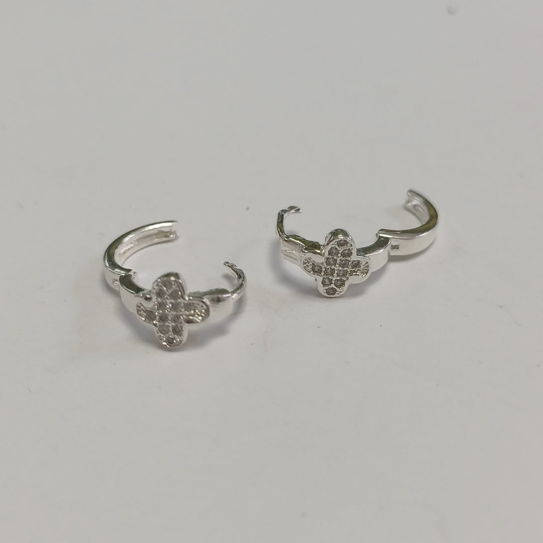 ARRACADAS C/CIRCONIAS PLATA .925 1.9 GR (NUEVO)