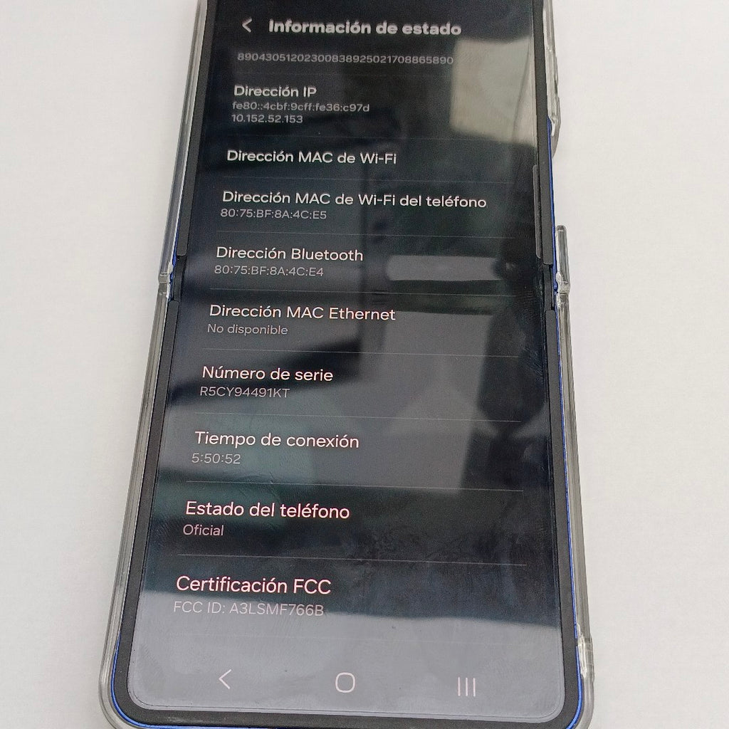 CELULAR SAMSUNG GALAXY Z FLIP 7 SM-F766B (2025) 512 GB 12 GB RAM (SEMINUEVO)