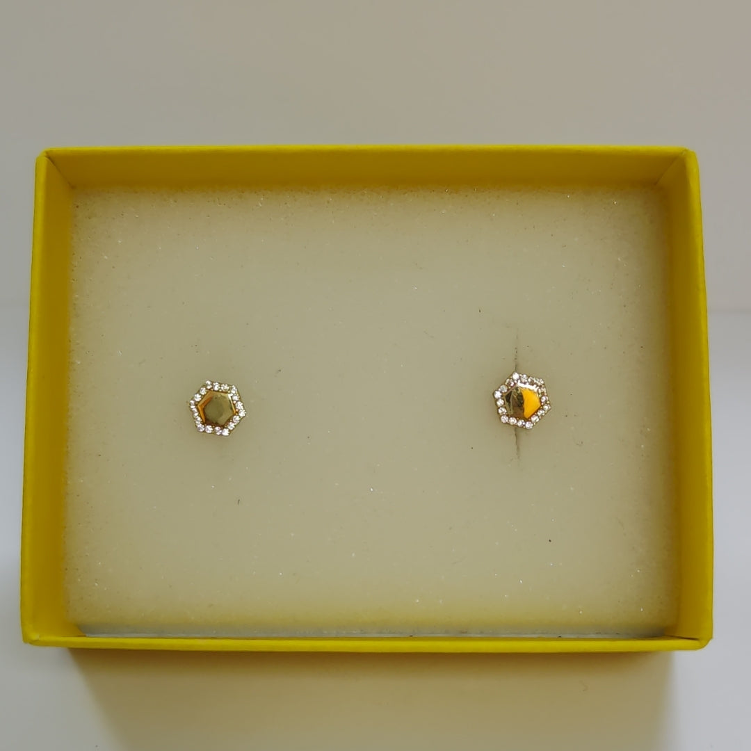 BROQUELES ORO 14K 1.4 (NUEVO)
