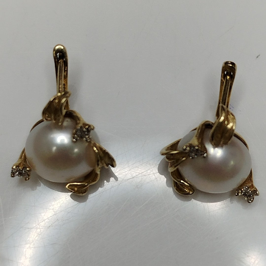 ARETES PAR ORO 14 K 11.4 GRMS (SEMINUEVO)