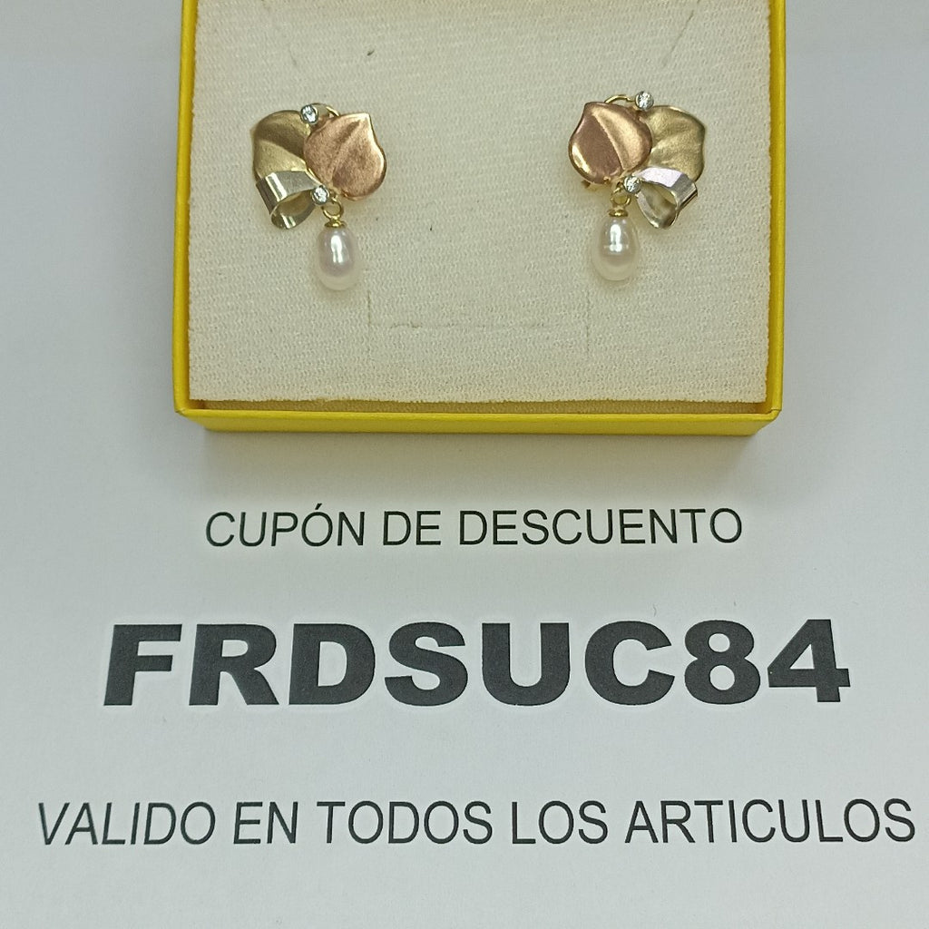 ARETES PAR ORO 10 K 4,40 GRMS (SEMINUEVO)