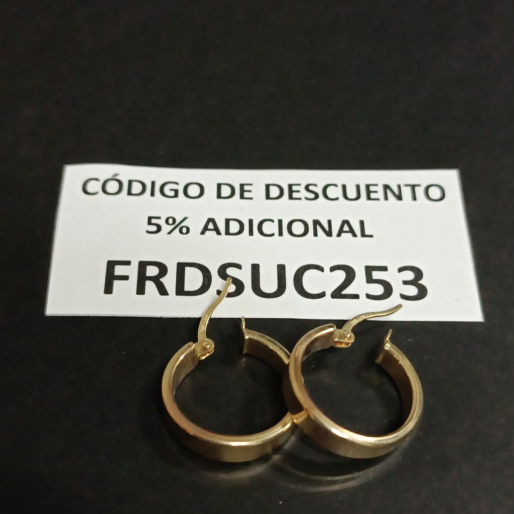 ARRACADAS PAR ORO 10 K 1.5 GRMS (SEMINUEVO)