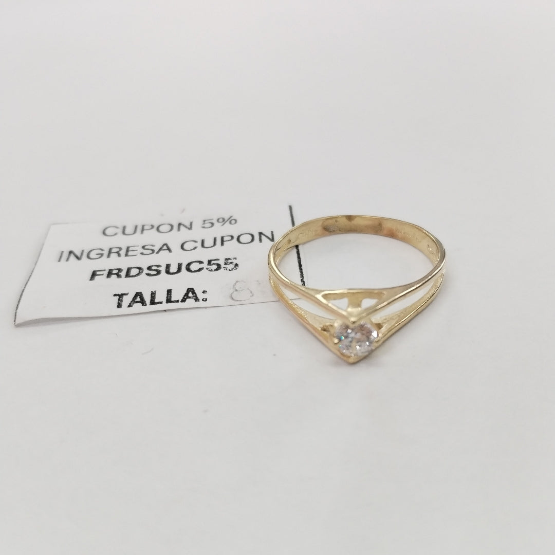 SOLITARIO ORO 14 K 1.8 GRMS (SEMINUEVO)