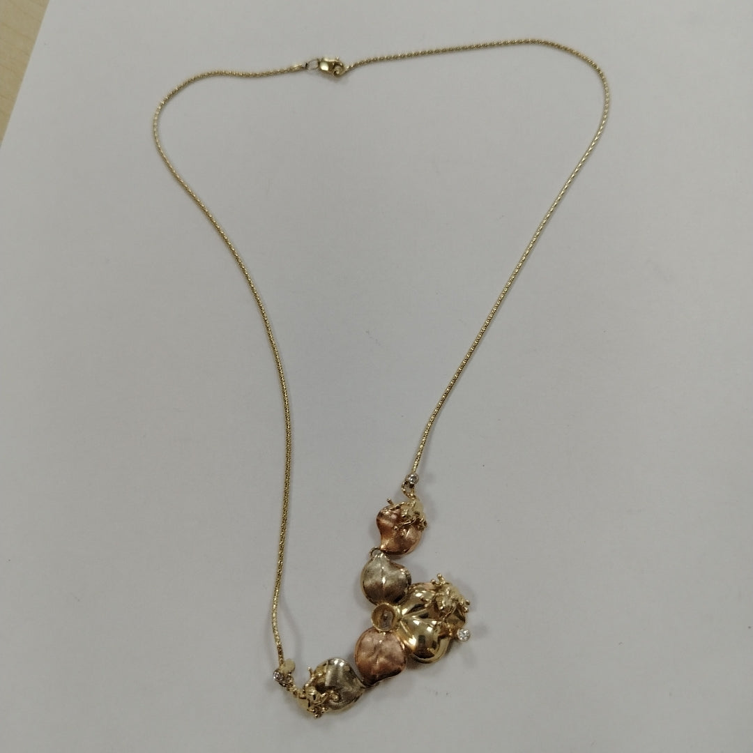 GARGANTILLA ORO, ORO COMBINADO 14 K 8.4 GRMS (SEMINUEVO)