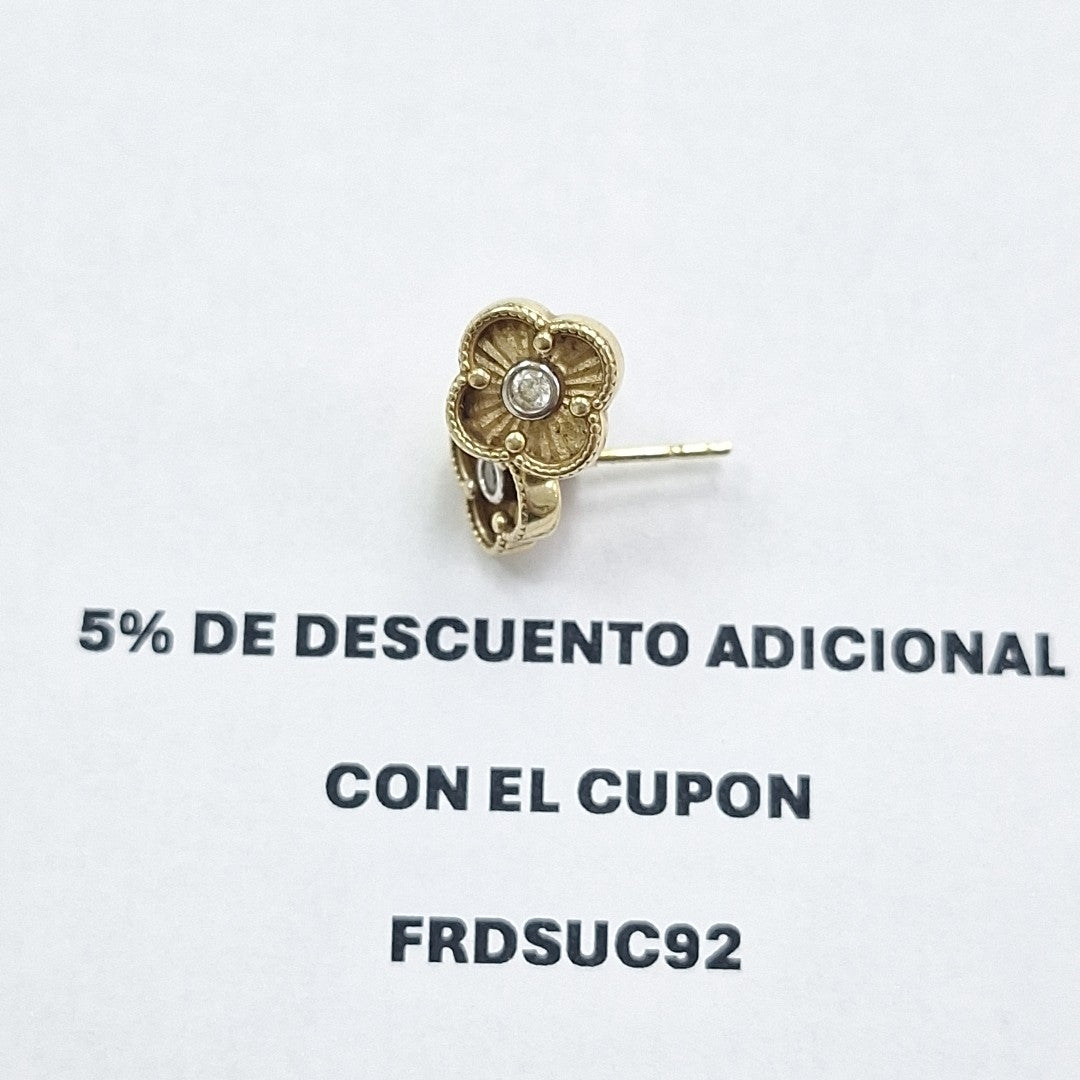 BROQUELES PAR ORO 14 K 1.6 GRMS (SEMINUEVO)
