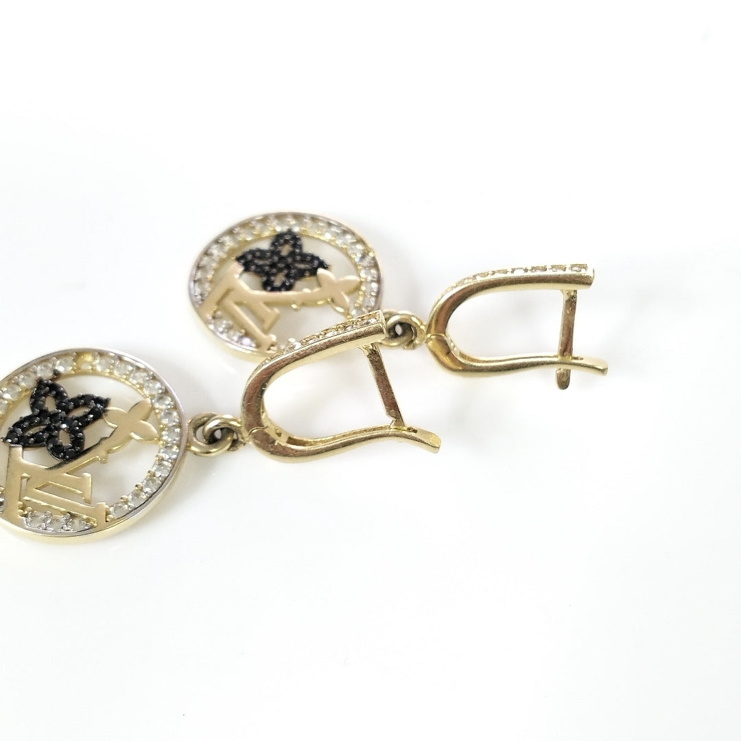 ARETES PAR ORO 14 K 6.3 GRMS (SEMINUEVO)