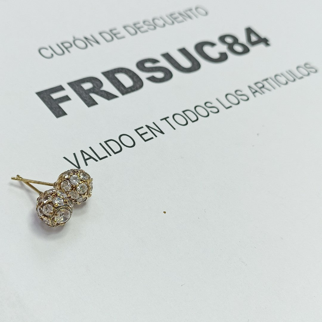 ARETES PAR ORO 10 K 3,70 GRMS (SEMINUEVO)