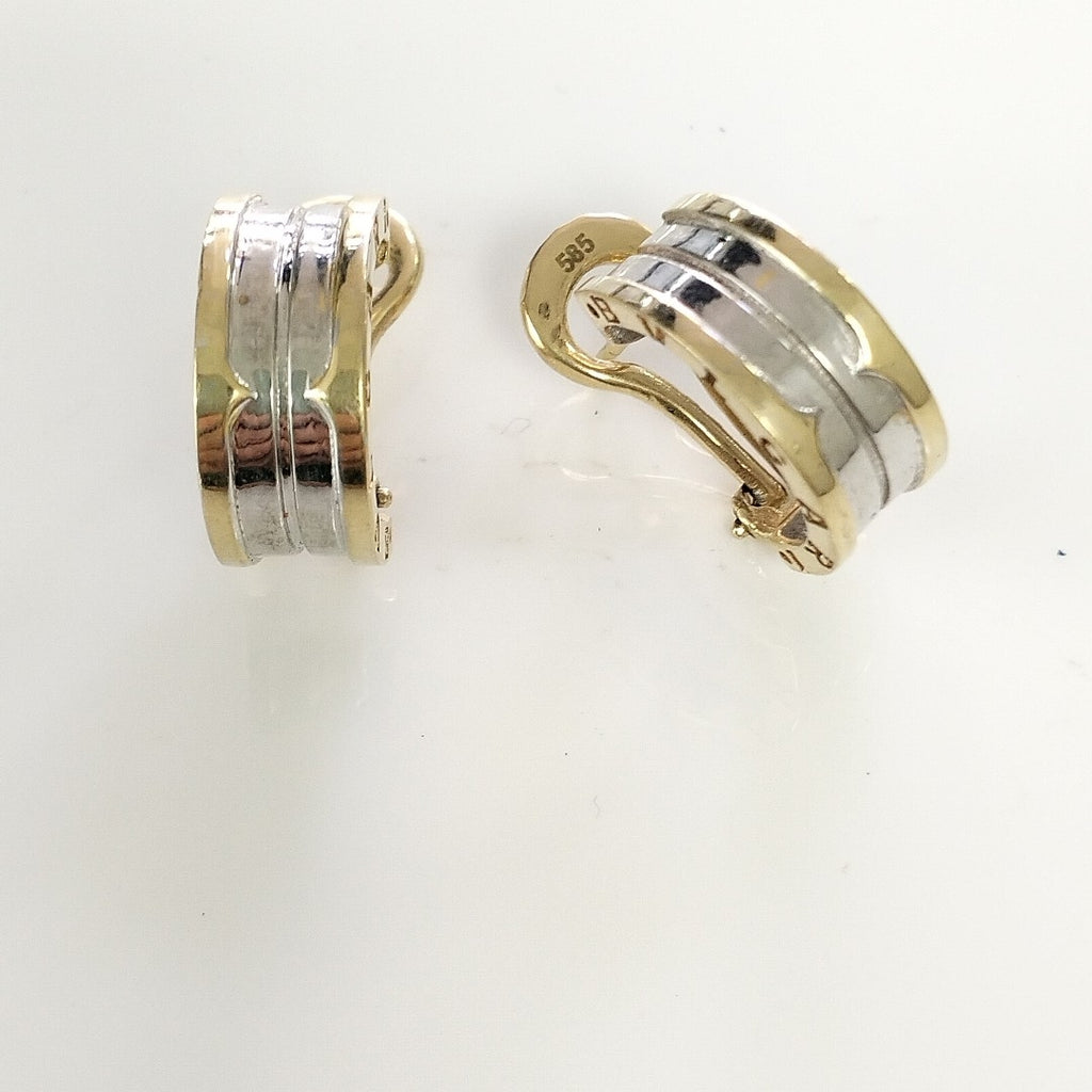 ARETES PAR ORO, ORO COMBINADO 14 K 7.2 GRMS (SEMINUEVO)