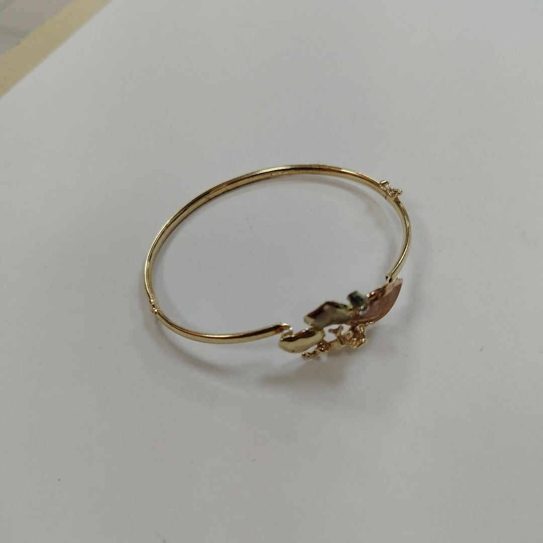 PULSERA RIGIDA ORO 14 K 9.4 GRMS (SEMINUEVO)