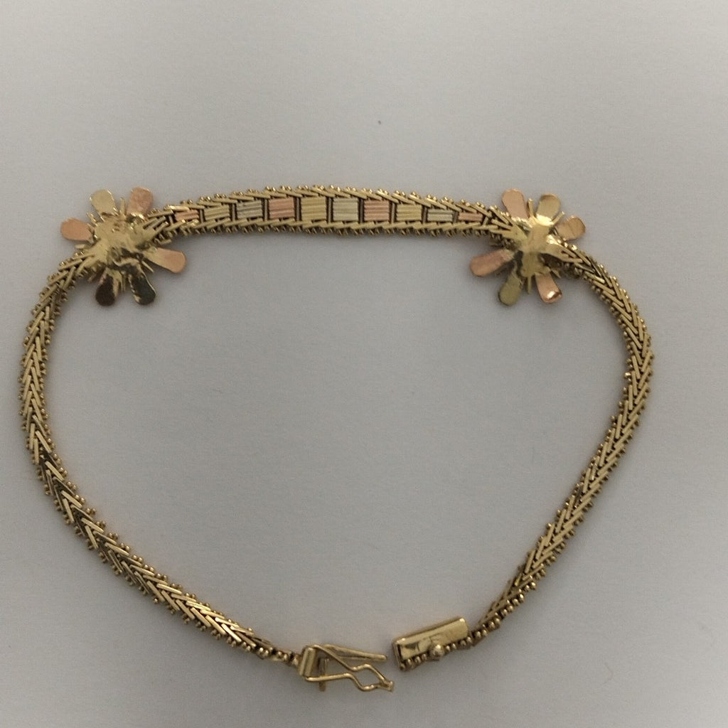 PULSERA ORO, ORO COMBINADO 14 K 8.7 GRMS (SEMINUEVO)