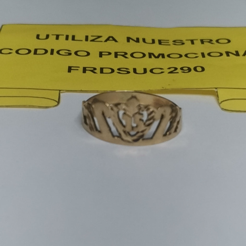 ANILLO CONMEMORATIVO ORO 14 K 1.4 GRMS (SEMINUEVO)