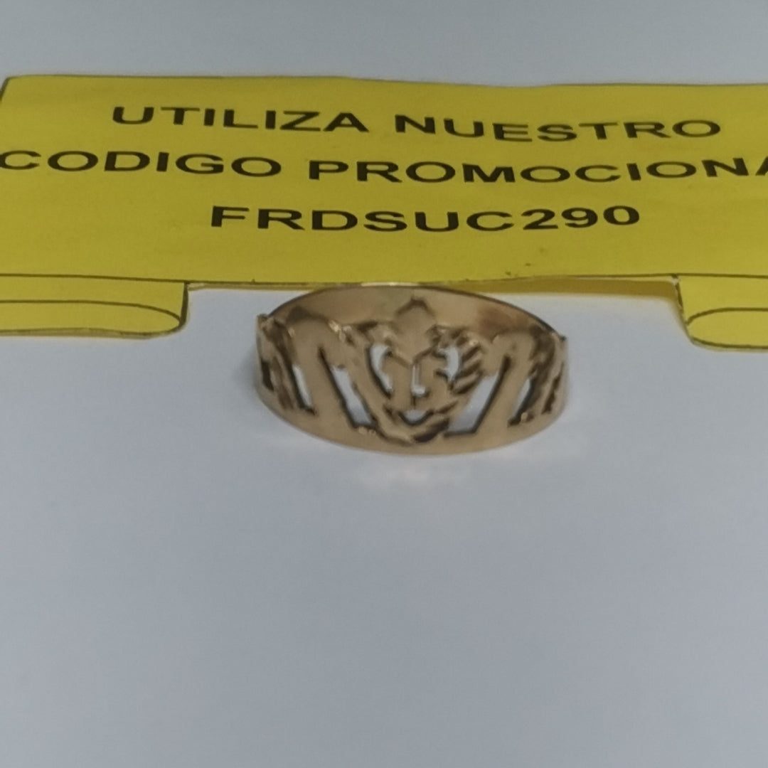 ANILLO CONMEMORATIVO ORO 14 K 1.4 GRMS (SEMINUEVO)