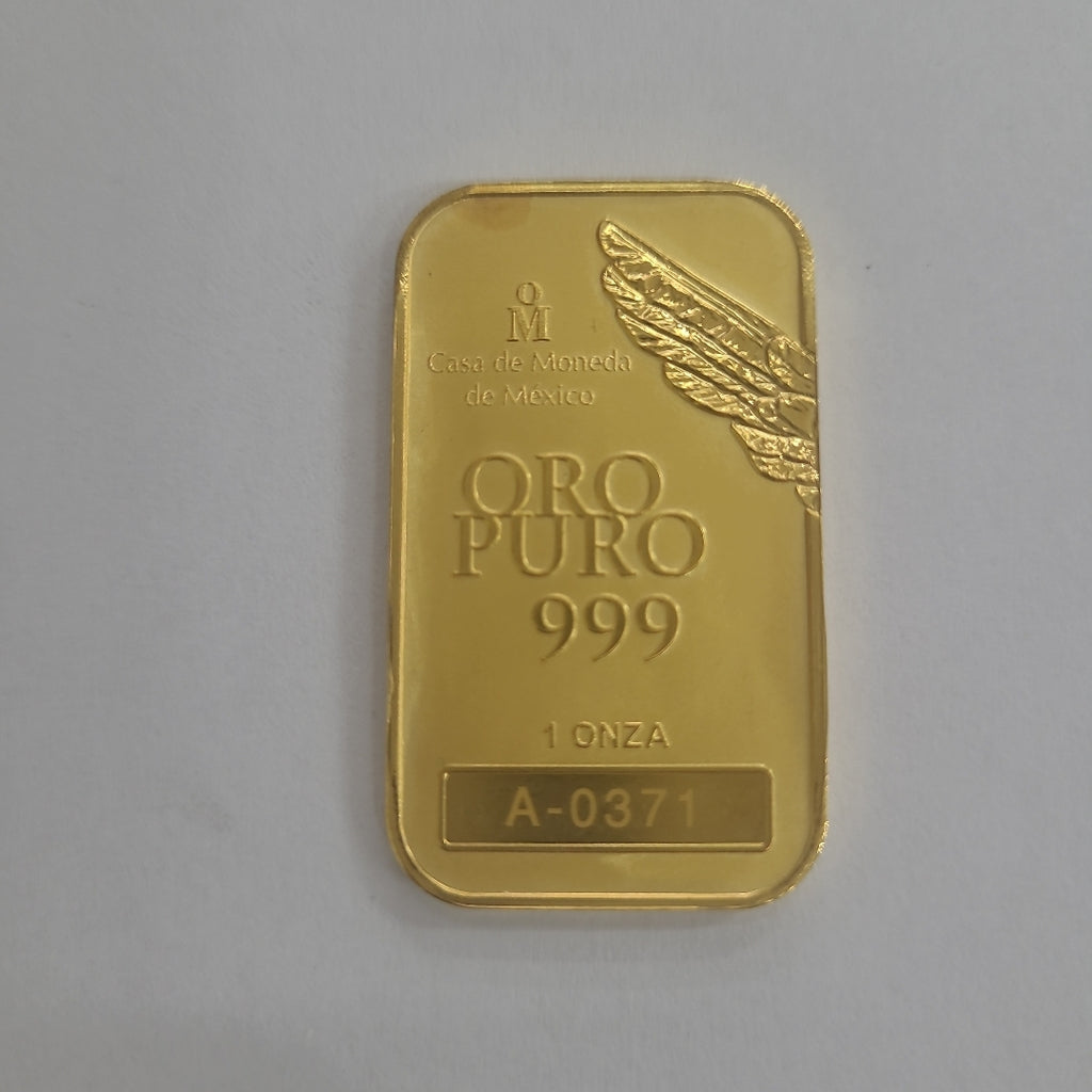 K1 31,10 GRMS 24K IDENTIFICACIÓN OTRO ONZAS CRED SUIZO 1 ONZA 0.999 MA (SEMINUEVO)