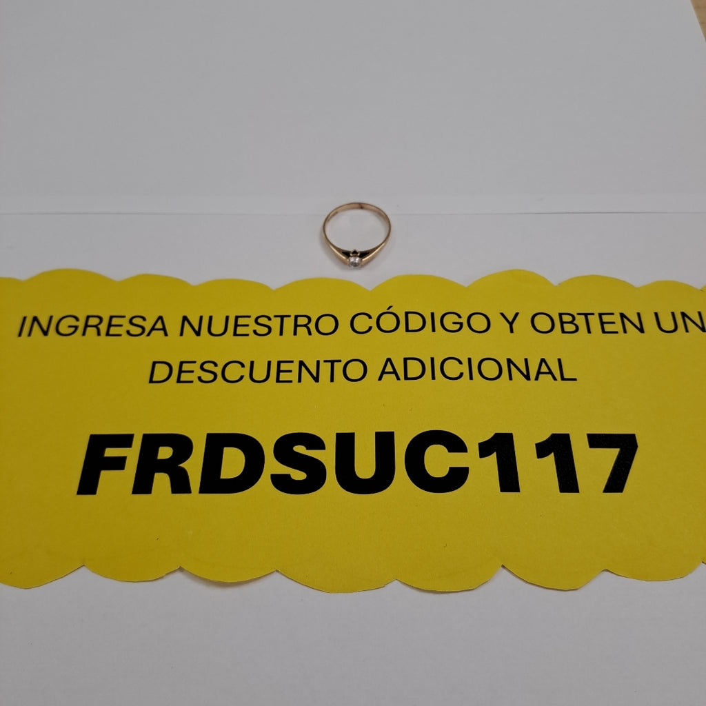 SOLITARIO ORO 10 K 1,70 GRMS (SEMINUEVO)