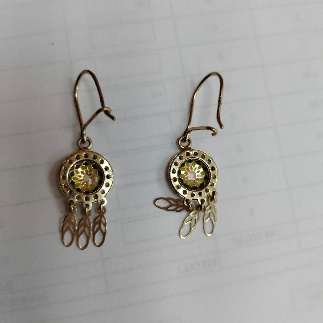 ARETES PAR ORO 10 K 2 GRMS (SEMINUEVO)