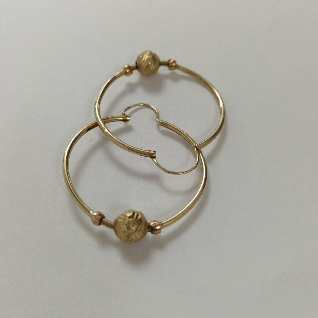 ARRACADAS PAR ORO 14 K 2.7 GRMS (SEMINUEVO)