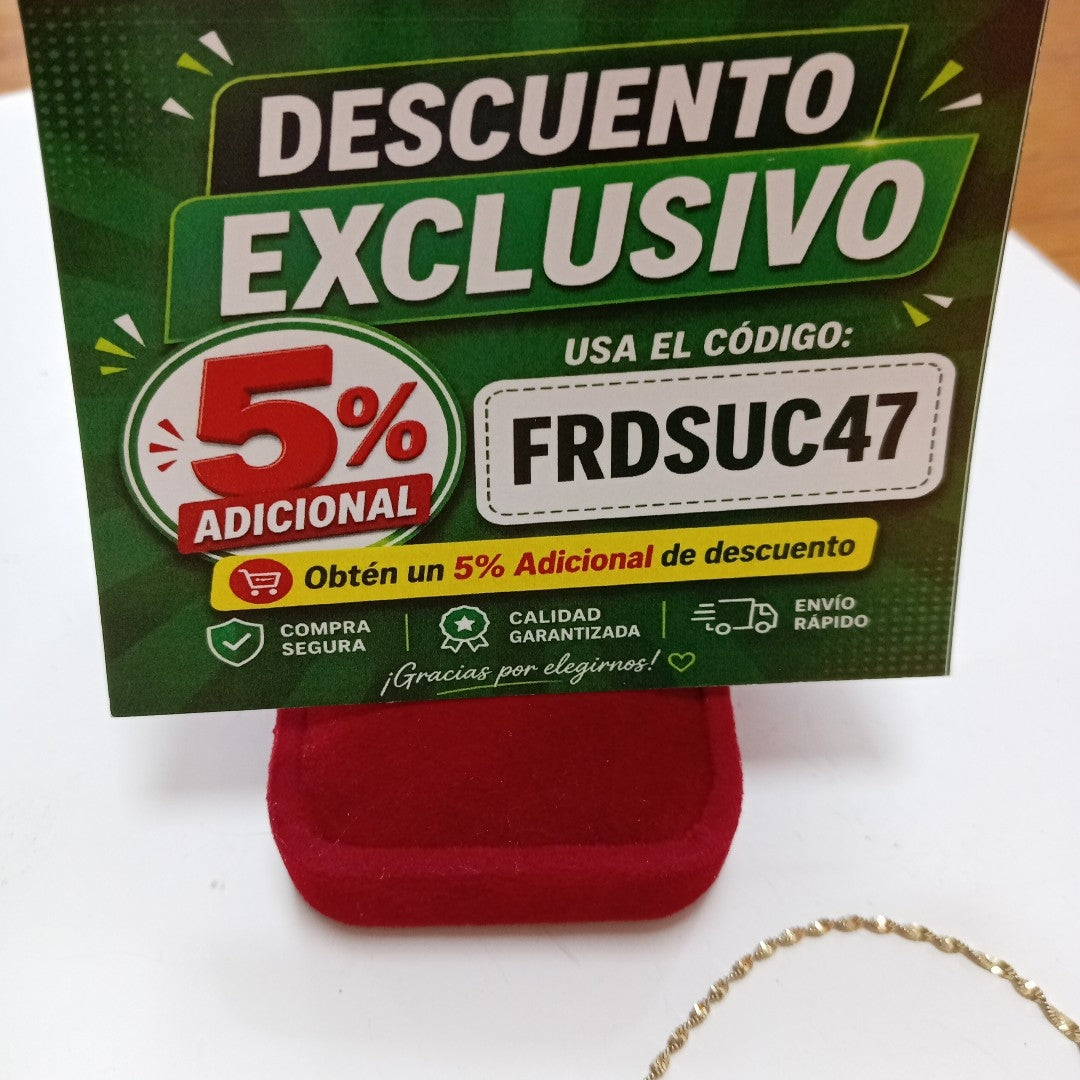 PULSERA ORO 14 K 1.5 GRMS (SEMINUEVO)