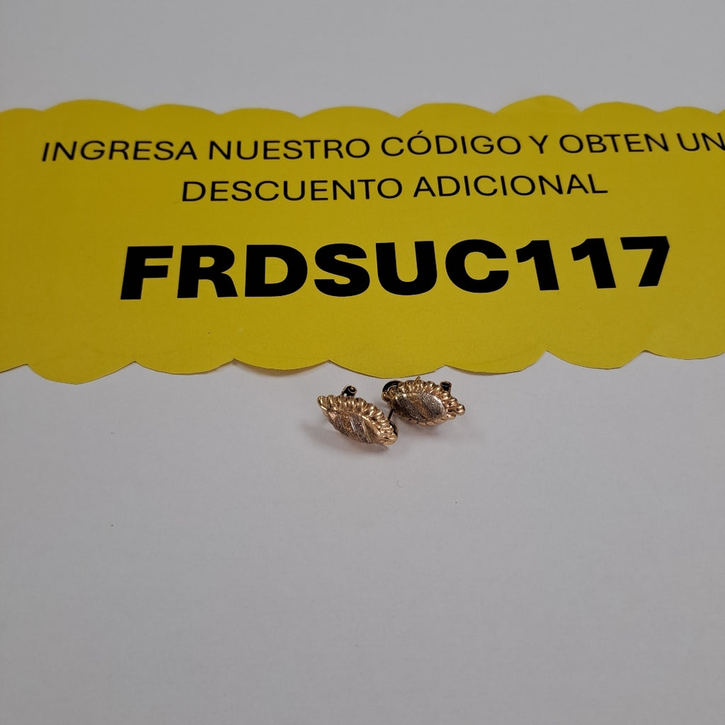 ARETES PAR ORO 10 K 2,60 GRMS (SEMINUEVO)