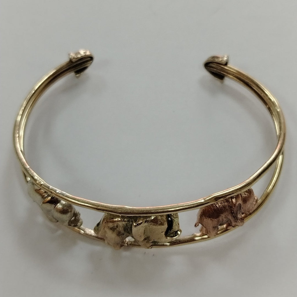 PULSERA ORO, ORO COMBINADO 10 K 10.5 GRMS (SEMINUEVO)