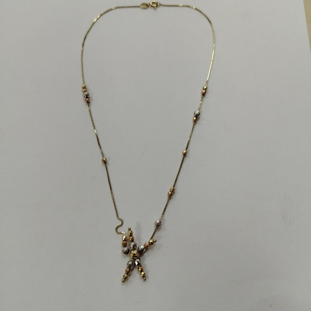 GARGANTILLA ORO, ORO COMBINADO 10 K 4.2 GRMS (SEMINUEVO)