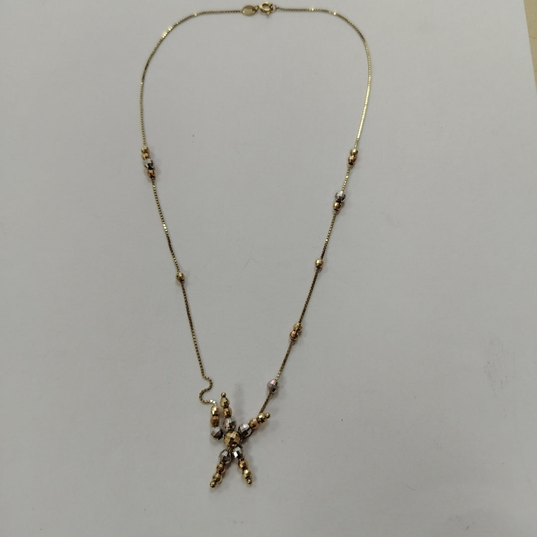 GARGANTILLA ORO, ORO COMBINADO 10 K 4.2 GRMS (SEMINUEVO)