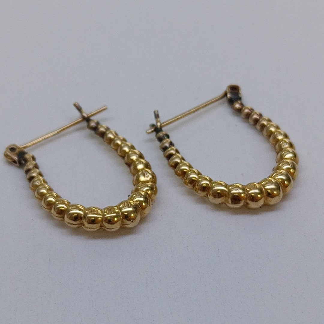 ARRACADAS PAR ORO 14 K 1.5 GRMS (SEMINUEVO)