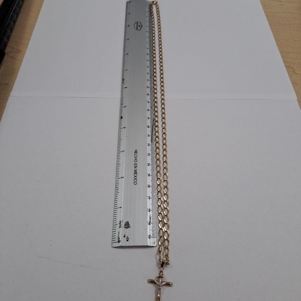CADENA, CRISTO ORO 10 K 9.2 GRMS (SEMINUEVO)