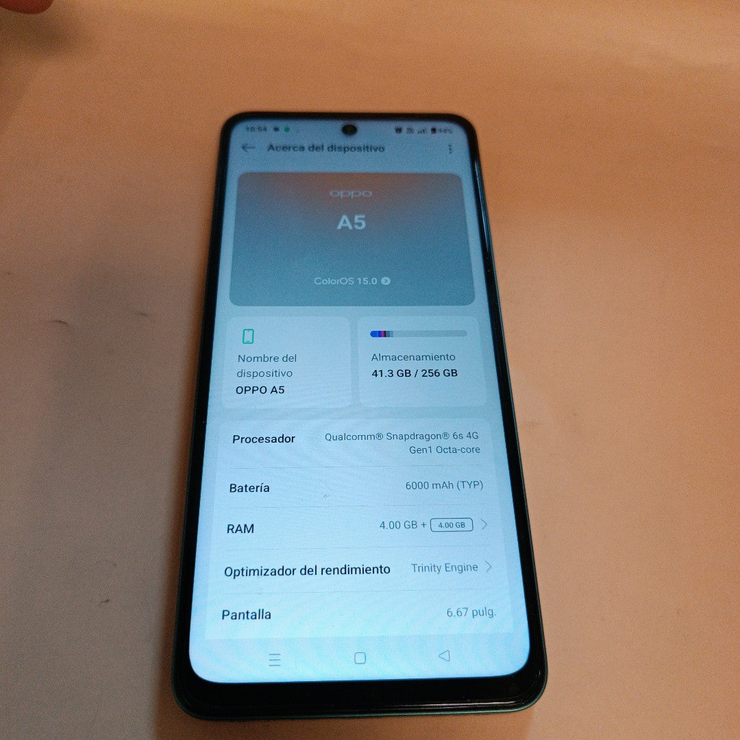 CELULAR OPPO A5 CPH2727 (2025) 256 GB 4 GB RAM (SEMINUEVO)