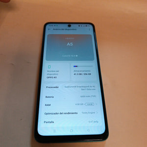 CELULAR OPPO A5 CPH2727 (2025) 256 GB 4 GB RAM (SEMINUEVO)