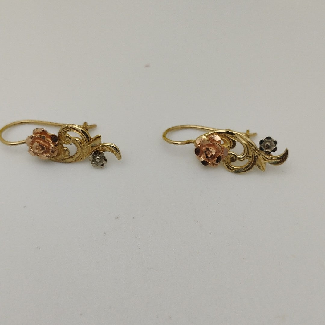 ARETES PAR ORO 14 K 2.8 GRMS (SEMINUEVO)