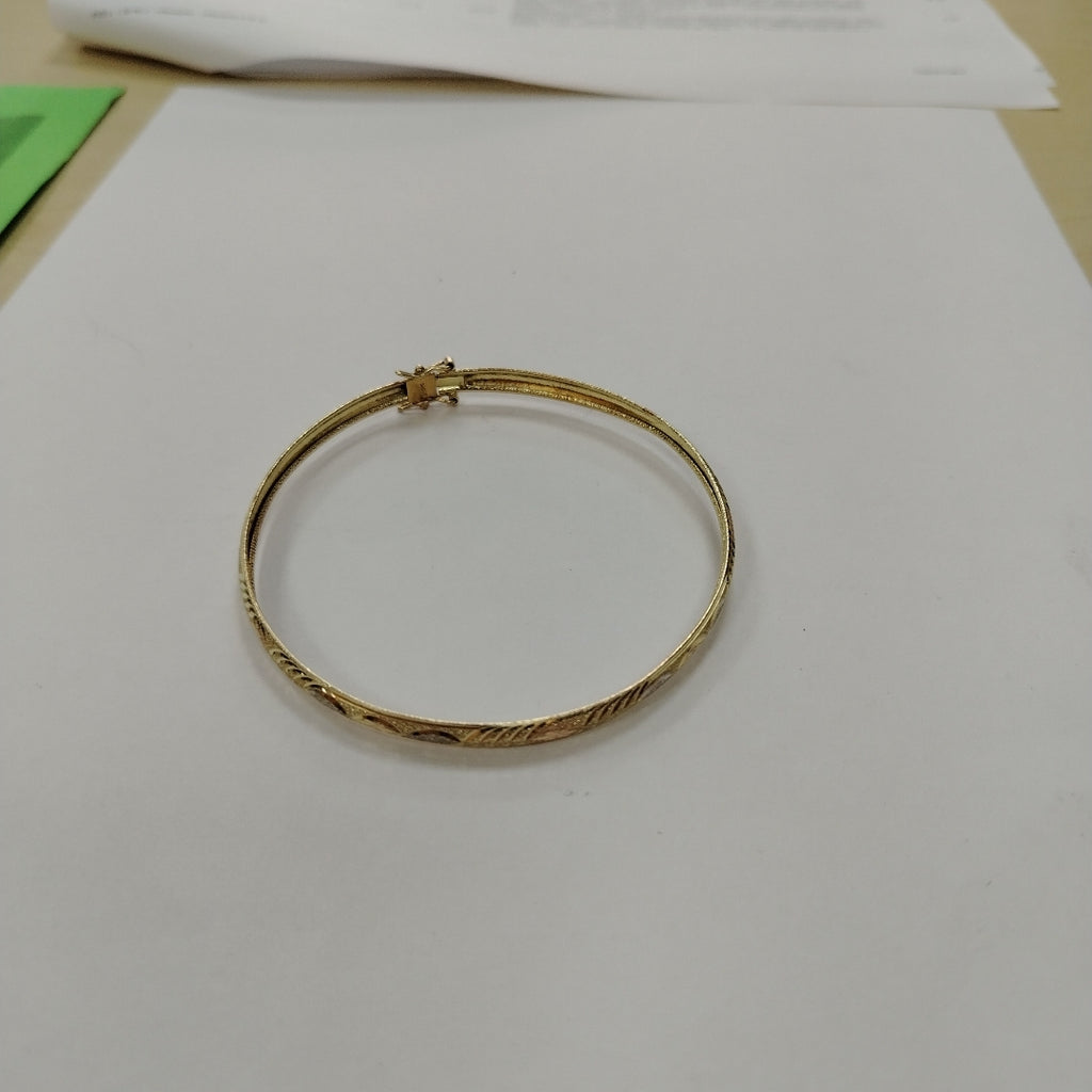 PULSERA RIGIDA ORO, ORO COMBINADO 10 K 5.5 GRMS (SEMINUEVO)